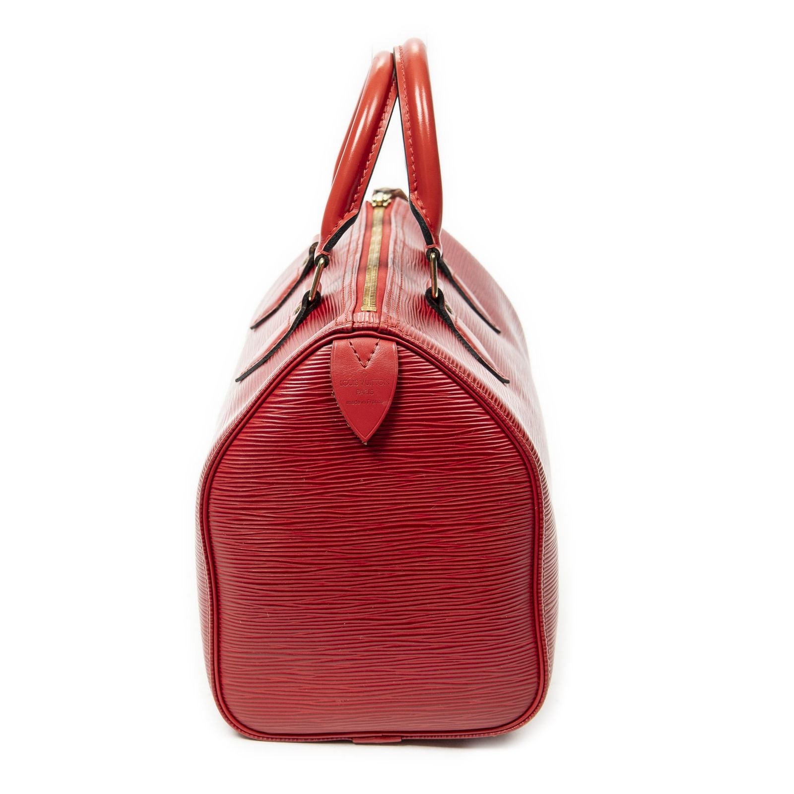 Louis Vuitton Speedy Red Epi Handbag — view 4