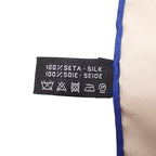 Chanel CC Logo Geometric Scarf Silk Beige Blue Included — view 8