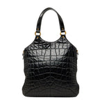Saint Laurent Metropolis Croco Tote