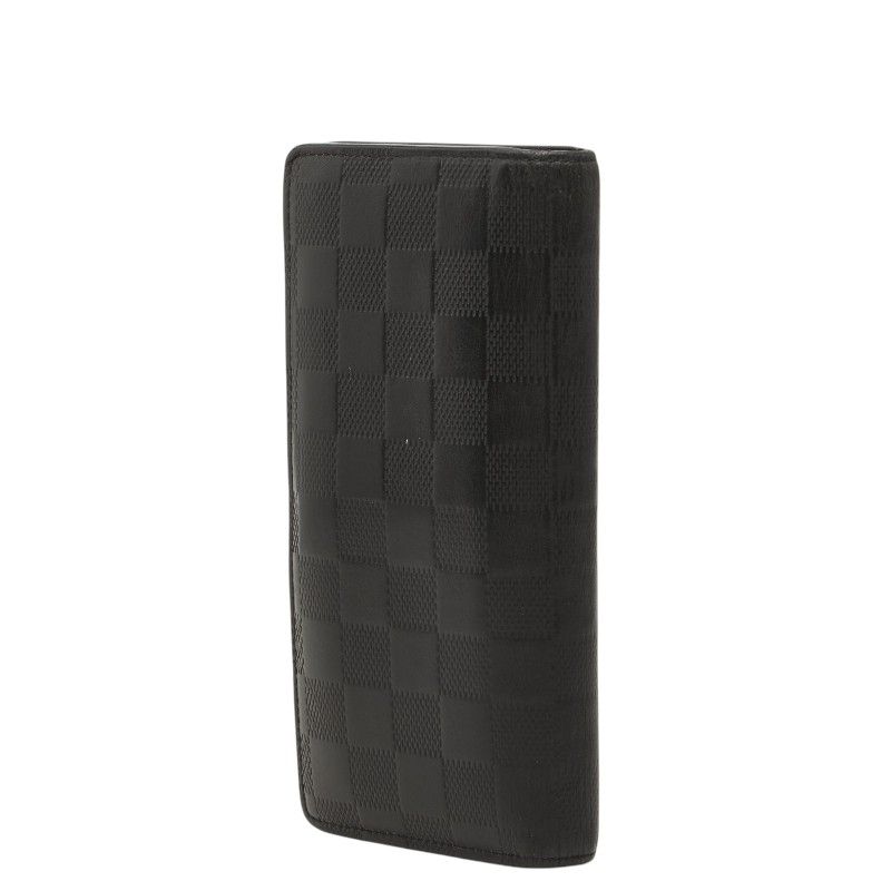 Louis Vuitton Damier Infini Portefeuille Brazza Wallet Onyx Black Leather — view 2