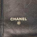 Chanel Picolore Bifold Wallet Kiss Lock Black Gold Leather — view 9