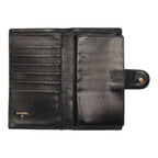 Chanel Picolore Bifold Wallet Kiss Lock Black Gold Leather — view 6