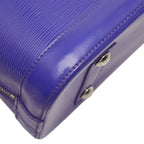 Louis Vuitton Epi Alma PM Handbag Fig Purple Leather — view 5