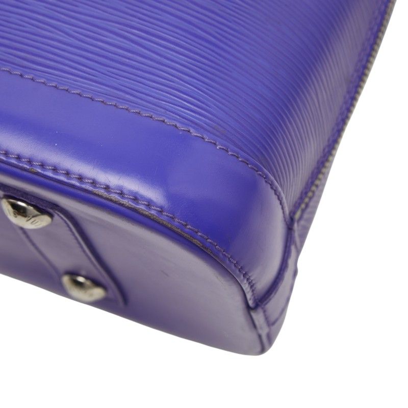 Louis Vuitton Epi Alma PM Handbag Fig Purple Leather — view 6