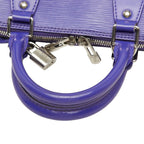 Louis Vuitton Epi Alma PM Handbag Fig Purple Leather — view 9