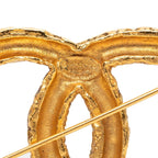Chanel CC Logo Lava Brooch Gold Plated — view 3