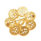 Chanel CC Logo Vintage Brooch Gold Plated — view 2