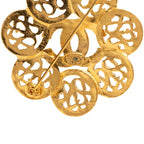 Chanel CC Logo Vintage Brooch Gold Plated — view 3