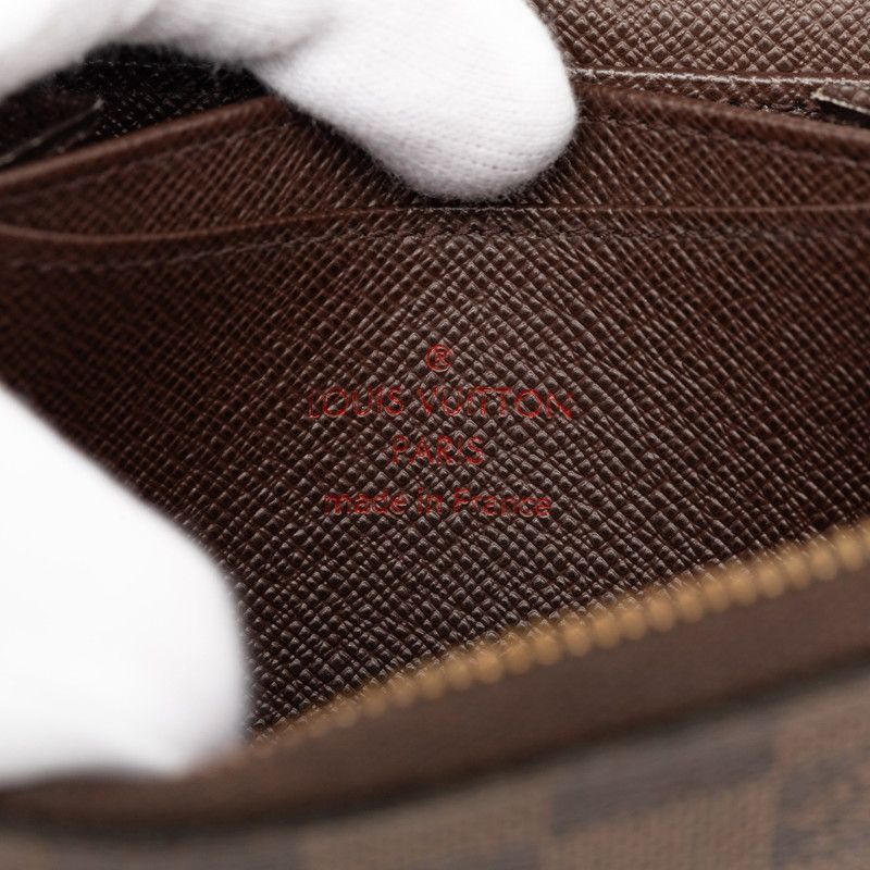 Louis Vuitton Damier Zippy Coin Purse Brown — view 6