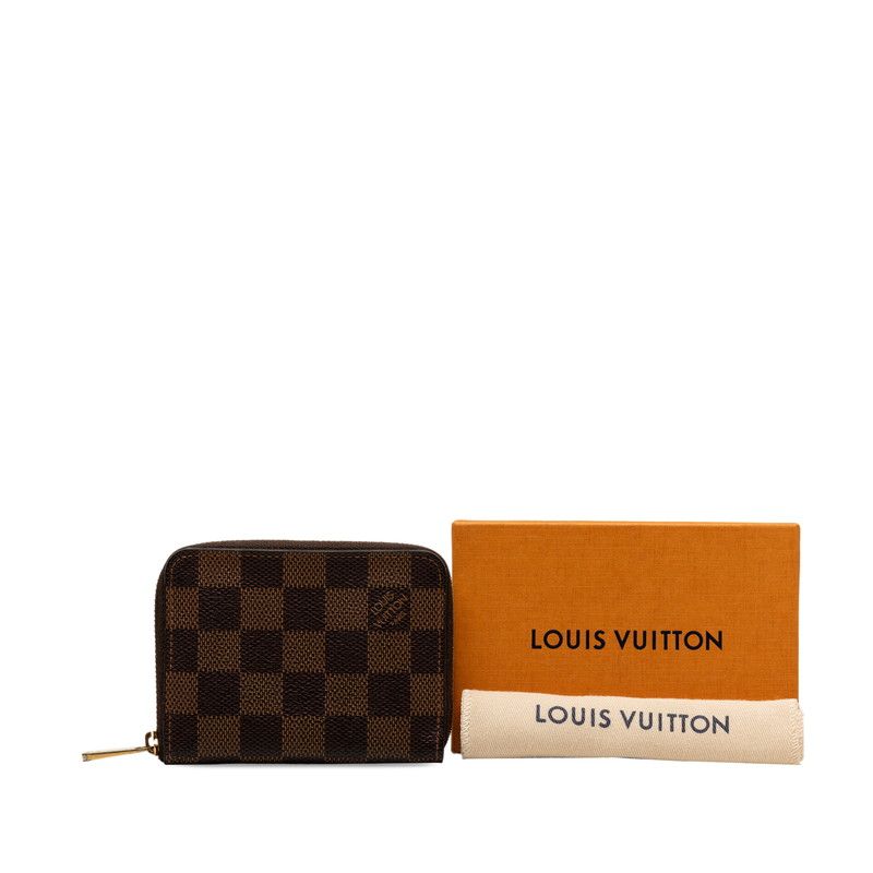 Louis Vuitton Damier Zippy Coin Purse Brown — view 7
