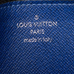 Louis Vuitton Monogram Taiga Llama Coin Card Holder Case Fragment Cobalt Blue — view 5