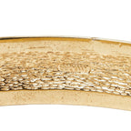 Dior Bangle Black Gold Plated Rhinestone Bracelet — view 4