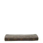Louis Vuitton Monogram Zippy Organizer Wallet Brown Leather — view 3