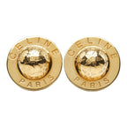 Celine Star Ball Round Earrings Gold Plated