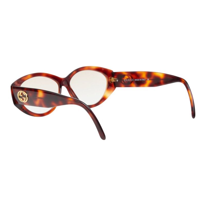 Gucci Vintage Interlocking Sunglasses Brown Acetate Eyewear — view 2