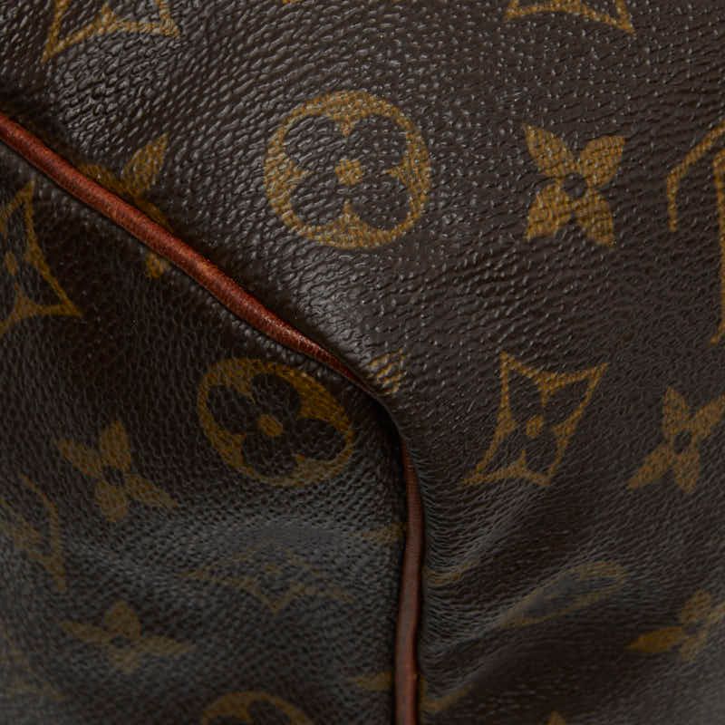 Louis Vuitton for Monogram Speedy 35 Boston Bag Brown Leather — view 6