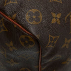 Louis Vuitton for Monogram Speedy 35 Boston Bag Brown Leather — view 6