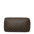 Louis Vuitton for Monogram Speedy 35 Boston Bag Brown Leather — view 3