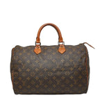 Louis Vuitton for Monogram Speedy 35 Boston Bag Brown Leather