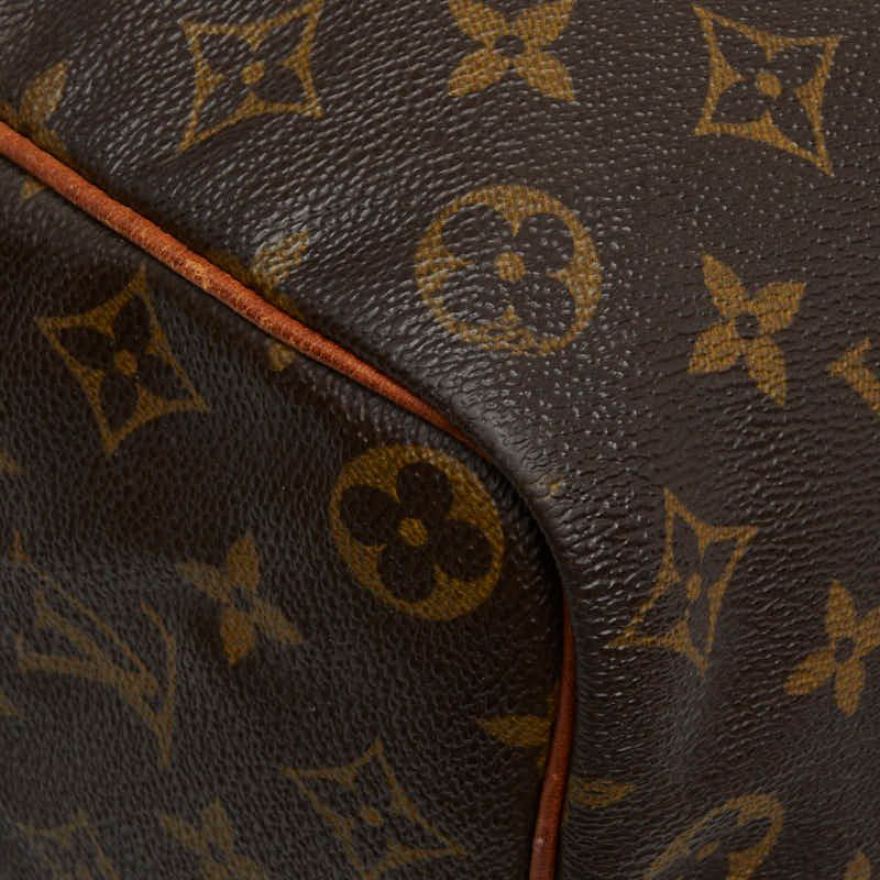 Louis Vuitton for Monogram Speedy 35 Boston Bag Brown Leather — view 4