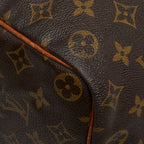 Louis Vuitton for Monogram Speedy 35 Boston Bag Brown Leather — view 4