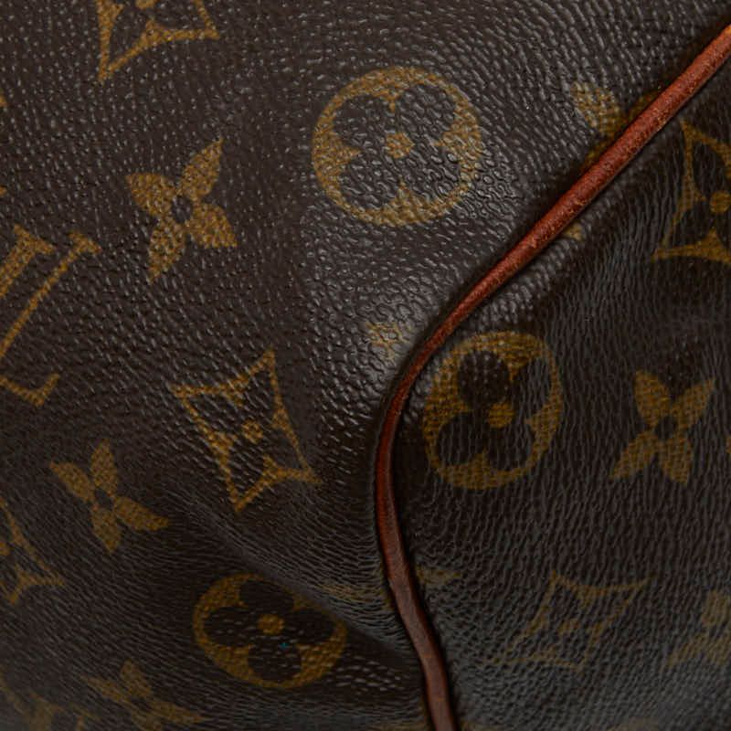 Louis Vuitton for Monogram Speedy 35 Boston Bag Brown Leather — view 5