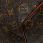 Louis Vuitton for Monogram Speedy 35 Boston Bag Brown Leather — view 5