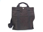 Hermes Backpack Her Line a Dos MM Gray Canvas Silver