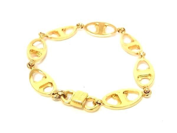 Celine Bracelet Macadam Gold Metal Vintage — view 2