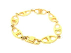 Celine Bracelet Macadam Gold Metal Vintage — view 2