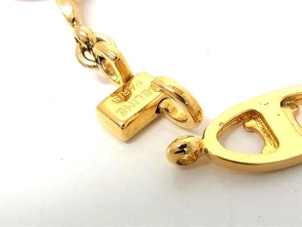 Celine Bracelet Macadam Gold Metal Vintage — view 3