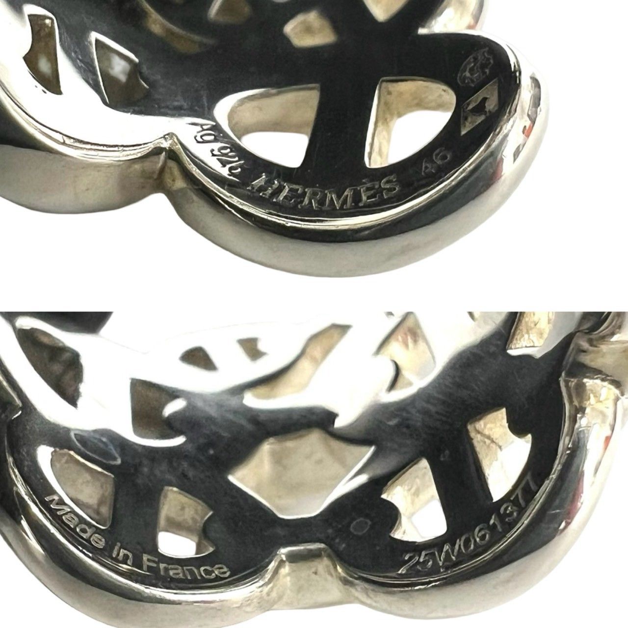 Hermes Enchainee GM Ring 925 Sterling Silver — view 3