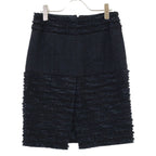 Chanel CC Logo Button Tweed Zip Up Jacket Skirt Set 36 — view 6