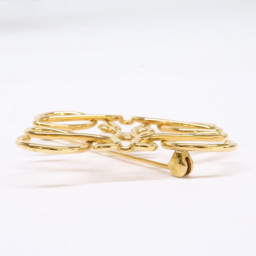 Loewe Anagram Brooch Gold — view 2