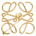 Loewe Anagram Brooch Gold
