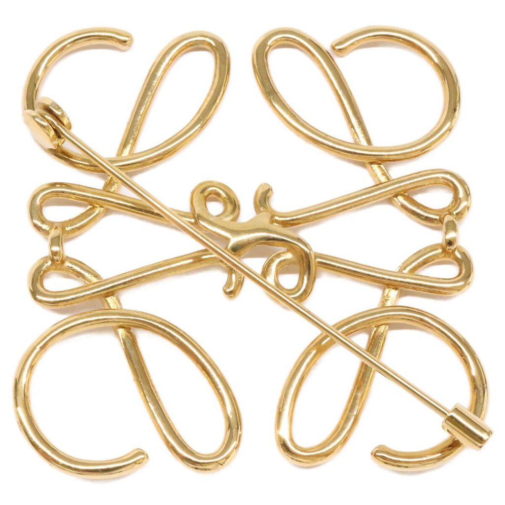 Loewe Anagram Brooch Gold — view 6