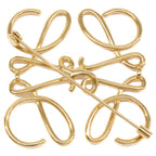 Loewe Anagram Brooch Gold — view 6