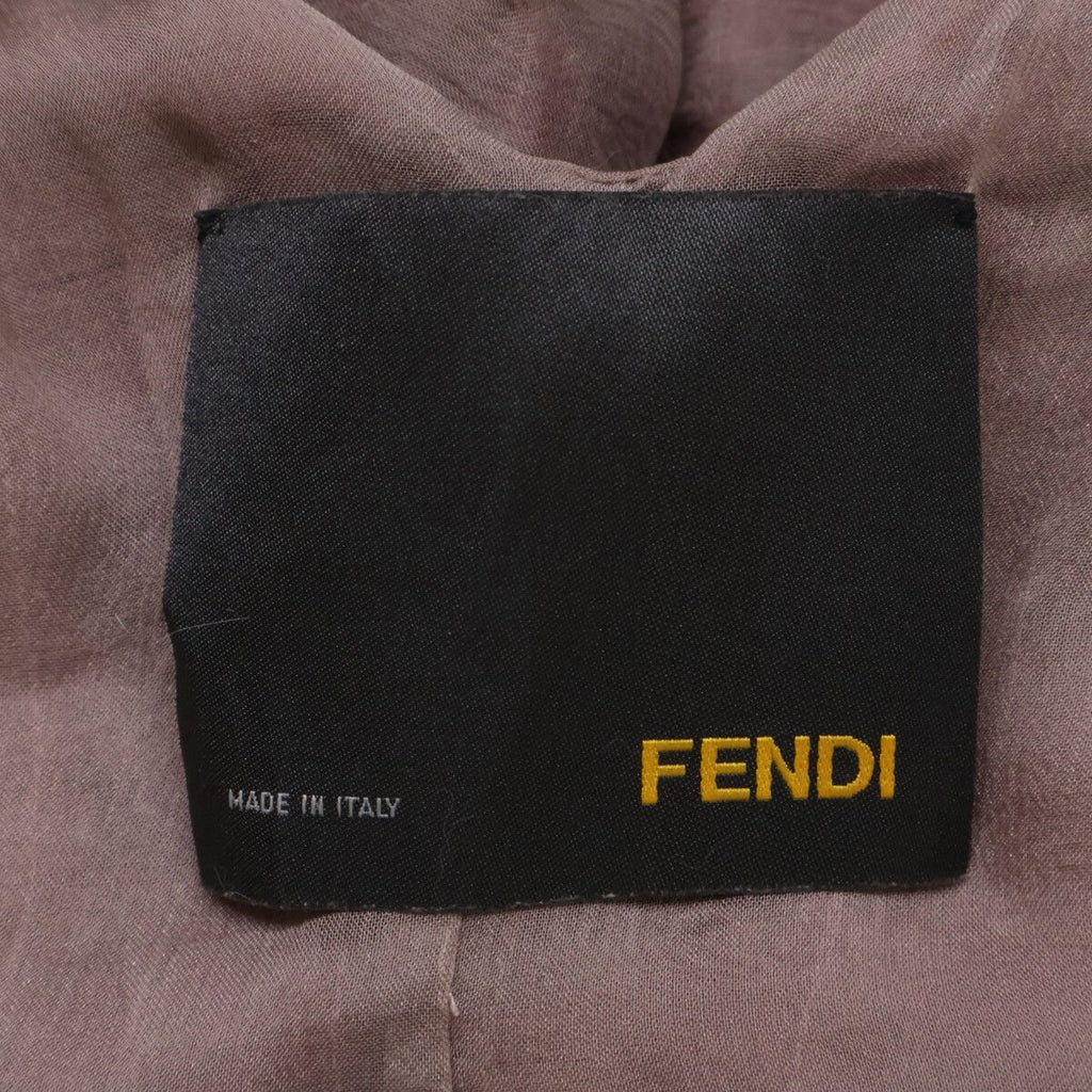 Fendi Chinchillafa Silk Front Button 38 T-Shirt — view 5