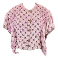 Fendi Chinchillafa Silk Front Button 38 T-Shirt