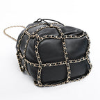 Chanel Shoulder Bag Chain Baguette Drawstring — view 5