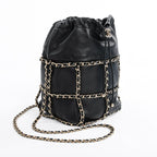 Chanel Shoulder Bag Chain Baguette Drawstring — view 2