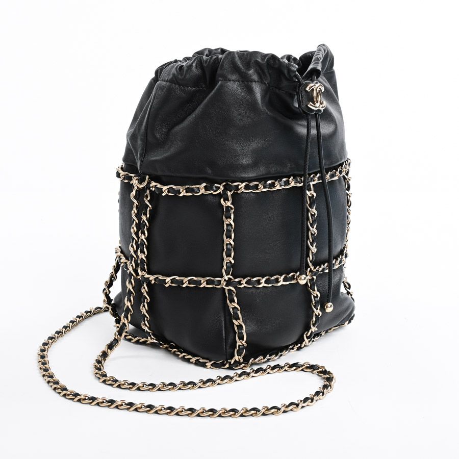 Chanel Shoulder Bag Chain Baguette Drawstring — view 2