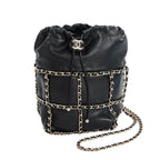 Chanel Shoulder Bag Chain Baguette Drawstring