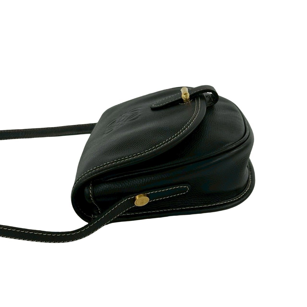Loewe Vintage Anagram Logo Embossed Leather Shoulder Bag Pochette Crossbody — view 5