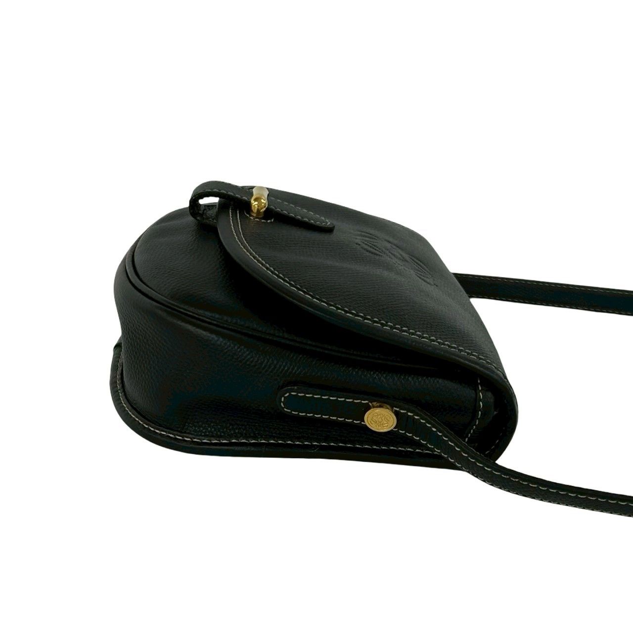 Loewe Vintage Anagram Logo Embossed Leather Shoulder Bag Pochette Crossbody — view 6