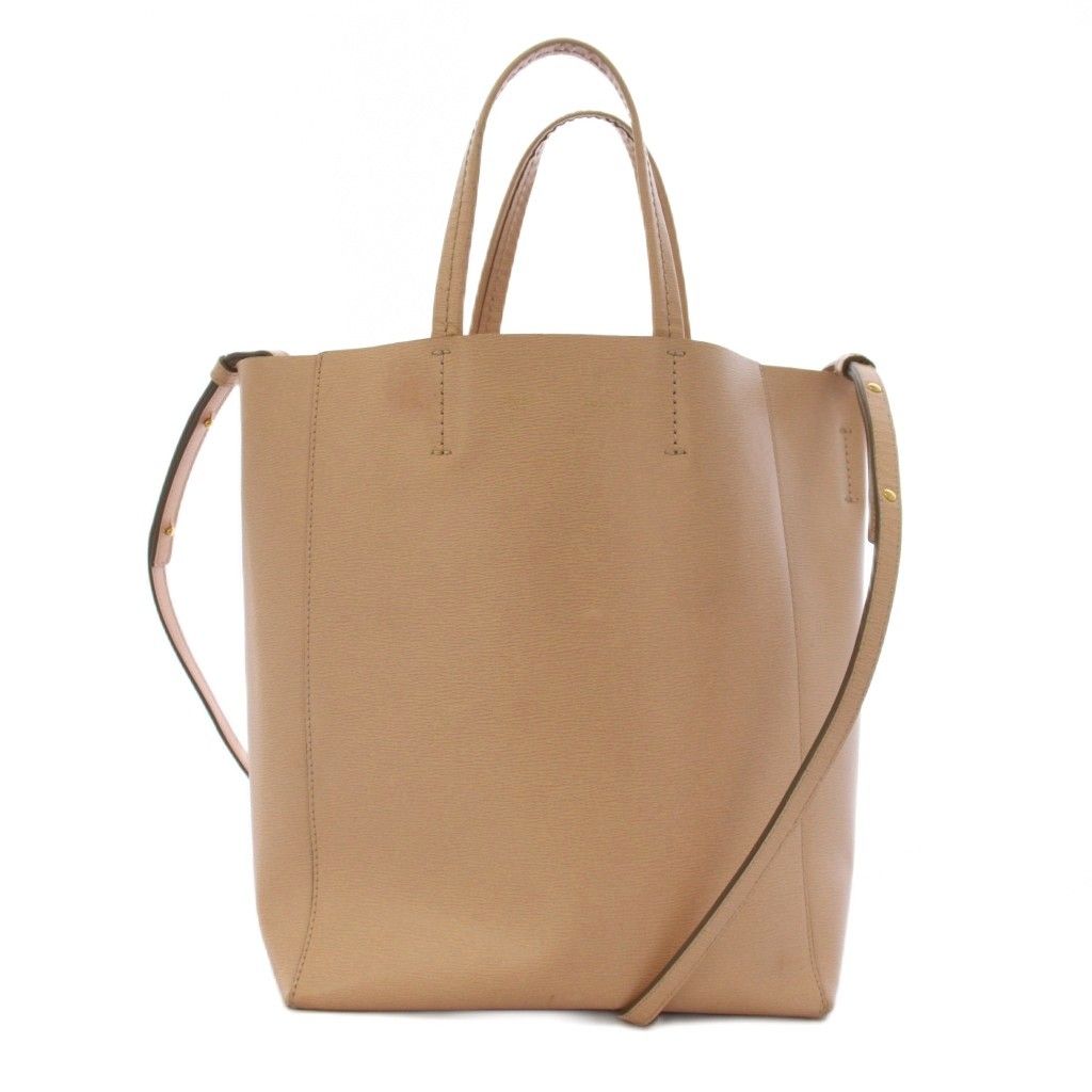Celine Vertical Cabas Small Shoulder Bag 2-Way Leather Pink