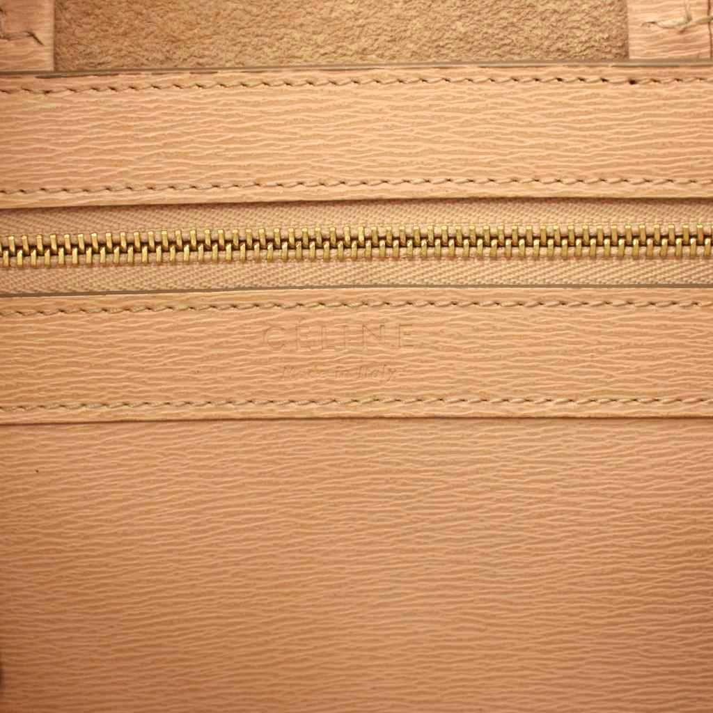 Celine Vertical Cabas Small Shoulder Bag 2-Way Leather Pink — view 6