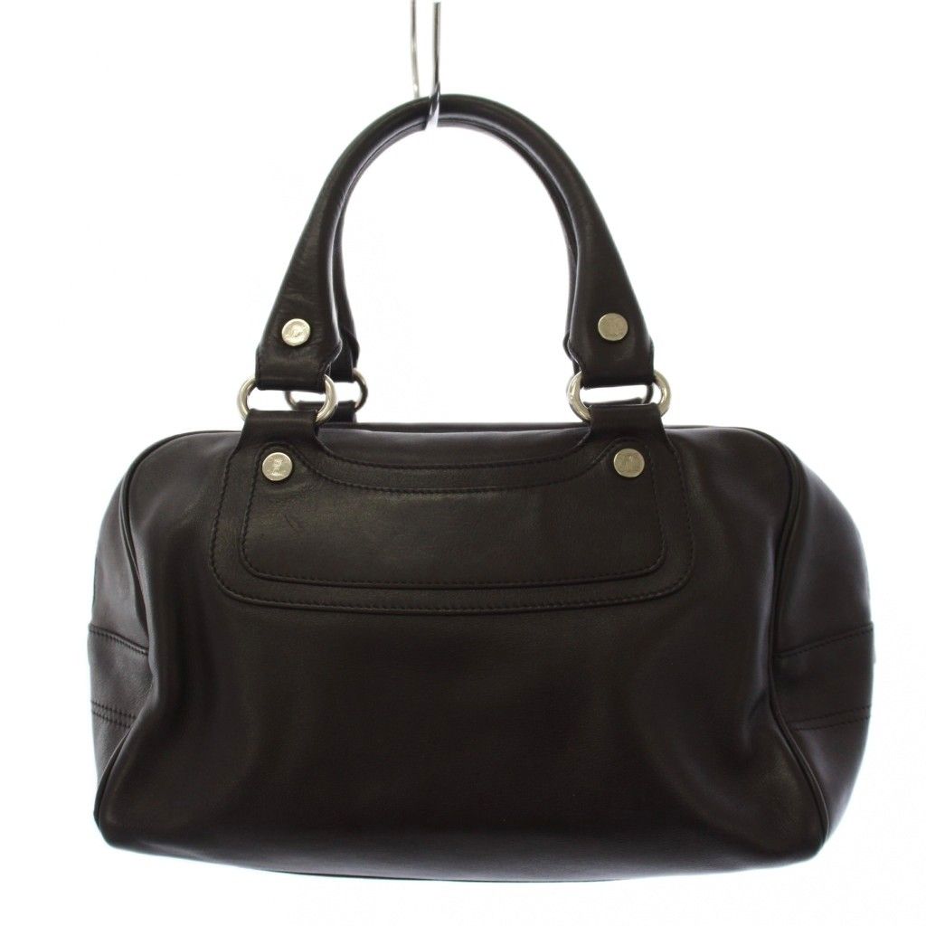 Celine Boogie Bag Handbag Leather Brown