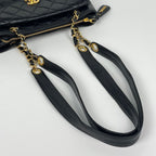 Chanel Tote CC Logo Caviar Leather Black — view 4