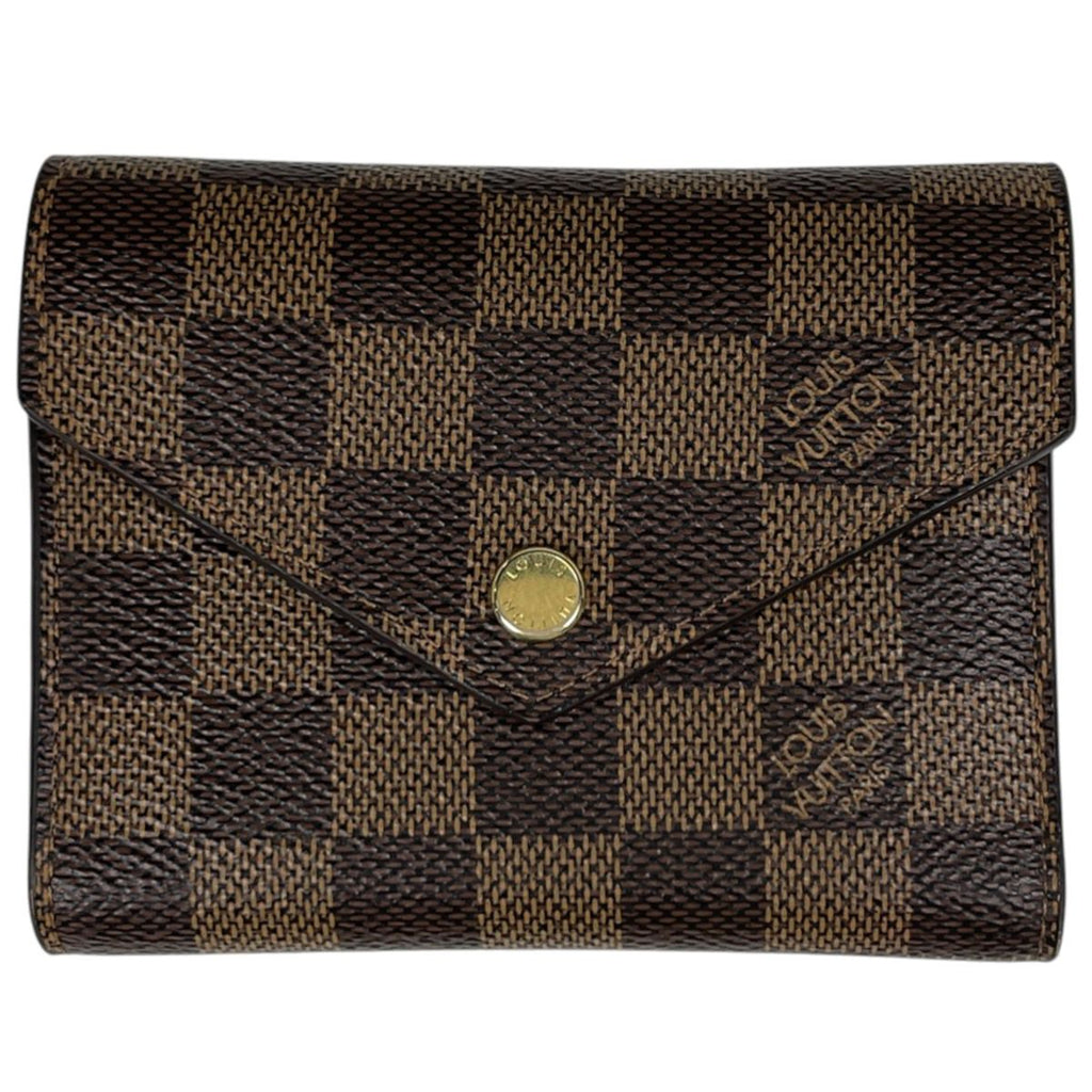 Louis Vuitton Portefeuille Victorine Trifold Wallet Damier Brown